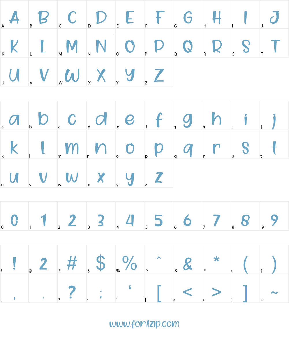 Goo Easter Font Character